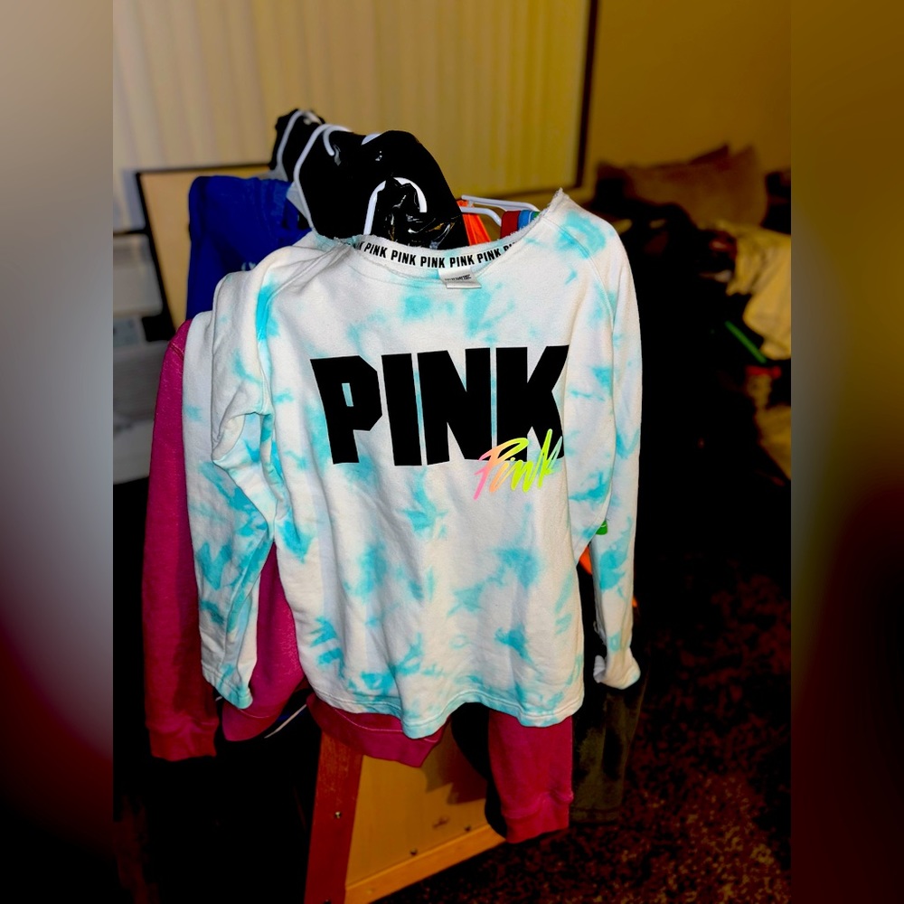 Victoria Secrets pink fun sweatshirt
